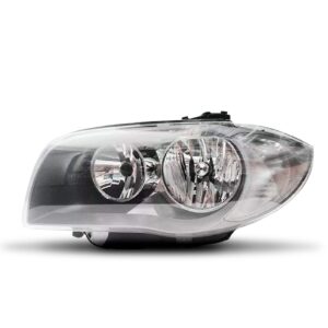 Farol Para Bmw 118i 2006 A 2011 Mascara Cinza Lado Esquerdo Esquerdo/motorista