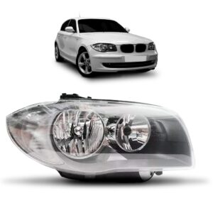 Farol Bmw 118i 120i 2007 2008 2009 2010 2011 Cromado Lado Direito