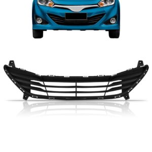 Tela Frontal Central Parachoque Para Hyundai Hb20 12 A 15 Preto