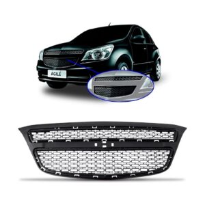 Grade Radiador Agile 2009 10 11 12 13 2014 Preta Sem Moldura