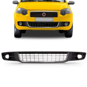 Grade Central Do Parachoque Para Siena 2008 A 2011 Com Furo Preto