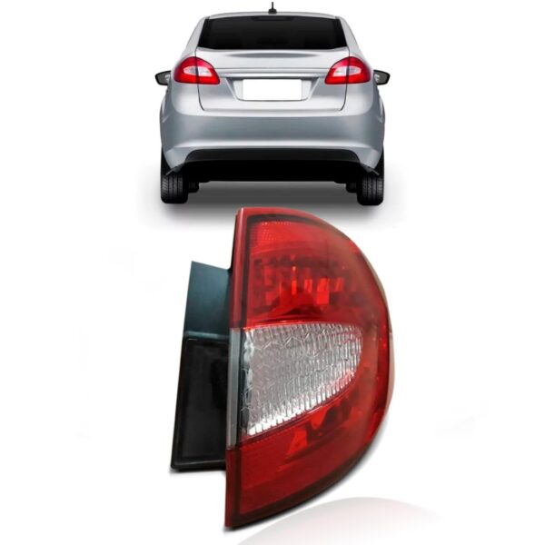 Lanterna Fiesta Sedan 2012 2013 2014 Mexicano  Ld Direito Vermelho