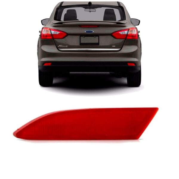 Refletor Parachoque Traseiro Focus 2014 A 2017 Sedan Lado Esquerdo