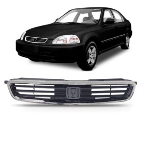 Grade Radiador Civic 1996 1997 1998 Com Moldura 1a Linha