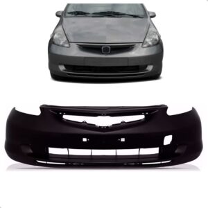Parachoque Dianteiro Honda Fit 2003 2004 2005 2006 Sem Furo Preto