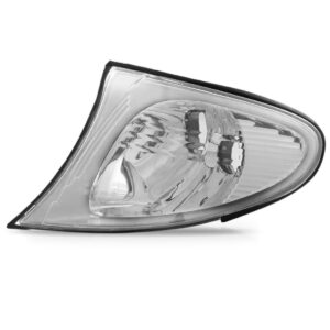 Lanterna Seta Bmw Serie 3 2002 A 05 Cristal Borda Cromada Le Cristal Esquerdo