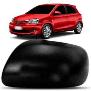Capa Retrovisor Etios 2012 A 2014 Preto Liso Lado Direito
