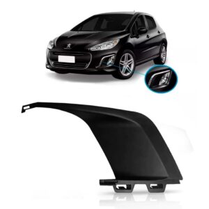 Tela Moldura Milha Peugeot 308 2012 A 2014 Preto Le Preto Direito
