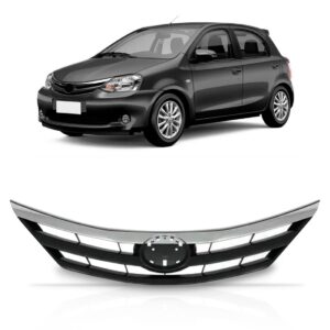 Grade Radiador Etios 2013 A 2016 Preto C/friso Cromado