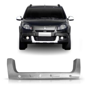 Moldura Do Parachoque Sandero Stepway 2012 A 2014 Prata