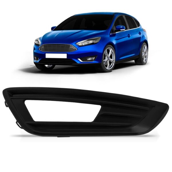 Aro Moldura Parachoque Focus 2015 A 2017 C/ Furo Preto Le Preto Direito