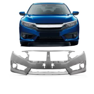 Parachoque Dianteiro Civic 2016 2017 A 2019 1a Linha Novo Preto