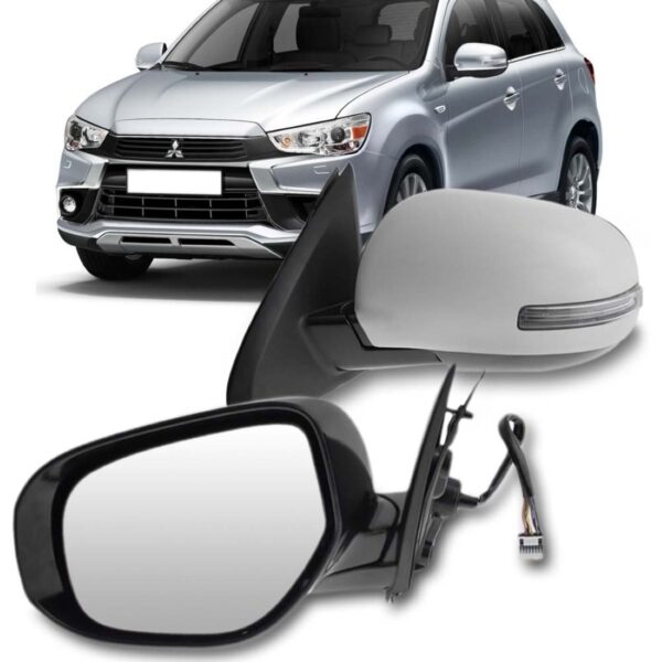 Espelho Retrovisor Asx 2011 A 2022 Elétrico C/pisca Retrátil Lado Direito
