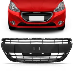 Grade Radiador Peugeot 208 2017 2018. 1a Linha Preto