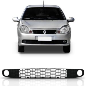 Tela Frontal Parachoque Central Symbol 2009 A 2013 C/ Furo Preto