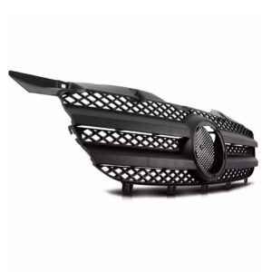 Grade Radiador Para Sprinter 2012 A 2014 Preta Sem  Emblema Preto Fosco