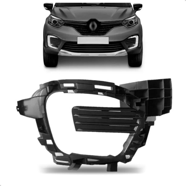 Moldura Milha Superior Captur 2017 2018 2019 2020 2021 Preto Lado Direito