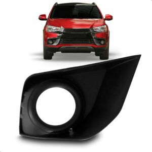 Moldura Milha Para Mitsubishi Asx 2017 2018 Com Furo Lado Direito