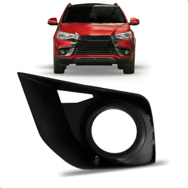 Moldura Milha Para Mitsubishi Asx 2017 2018 Com Furo Lado Esquerdo
