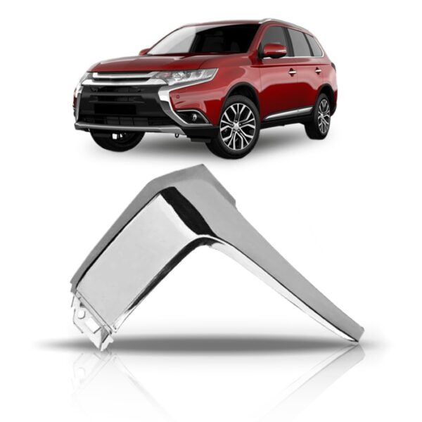 Friso Moldura Cromada Parachoque Outlander 2016 2017 2018. Lado Esquerdo