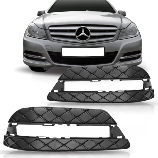 Grade Lateral Parachoque Mercedes C180 2012 Á 14- 1a Linha Lado Esquerdo