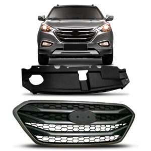 Grade Radiador Ix35 2016 A 2022 Preto C/ Cobertura 1a Linha Preto