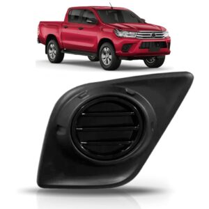Moldura Milha Hilux 2016 A 2018 S/ Furo Ld Preto Direito