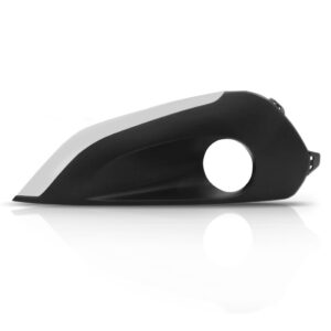 Moldura Milha Peugeot 308 2012 A 2014 Preto C/friso Cinza Ld Preto Esquerdo