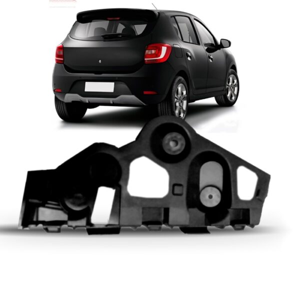 Guia Suporte Parachoque Traseiro Sandero 2015 A 2018 Lado Direito