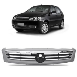 Grade Radiador Para Fiat Palio 2013 A 2016 Completa Preto