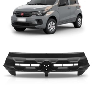 Tela Grade Radiador Mobi 2016 A 2018 Preto Texturizado Preto
