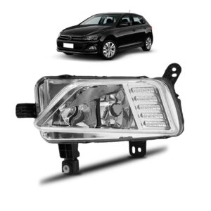 Farolete Milha Polo Virtus 2018 2019 Cromado 1ª Linha Esquerdo