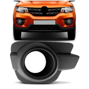 Moldura Milha Auxiliar Kwid 2017 A 2019 C/ Furo Aro Preto Le Preto Direito