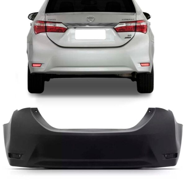 Parachoque Traseiro P/ Toyota Corolla 2014 A 2019 1a Linha