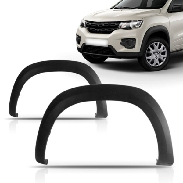 Moldura Paralama Renault Kwid 2017 2018 Preto Texturizado Lado Esquerdo