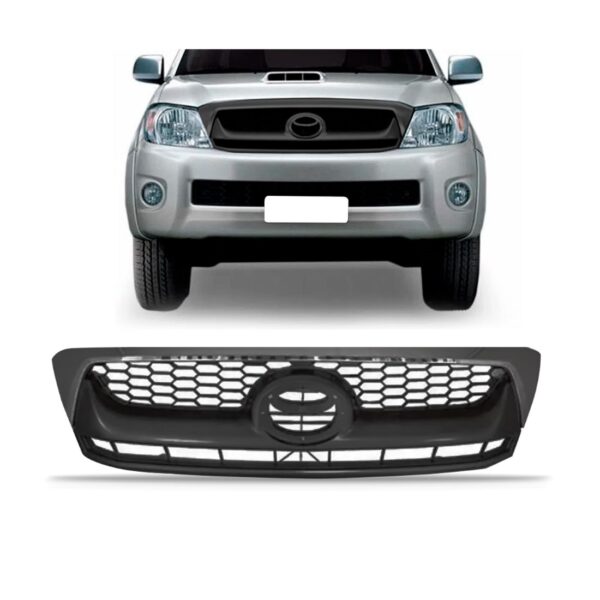 Grade Radiador Hilux Srv 2009 2010 2011 Moldura 1a Linha Preto