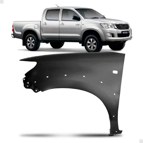 Paralama Hilux Srv/sw4 2012 A 2015 Moldura E Furo Pisca Lado Esquerdo