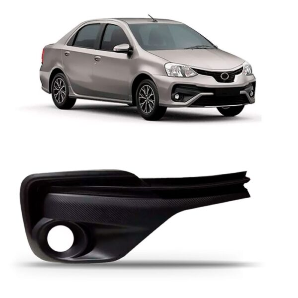 Aro Moldura Milha Etios 2018 A 2019 C/ Furo Ld Direito