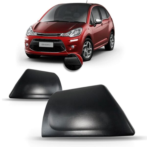 Tampa De Reboque C3 2013 A 2016 Texturizado Lado Esquerdo