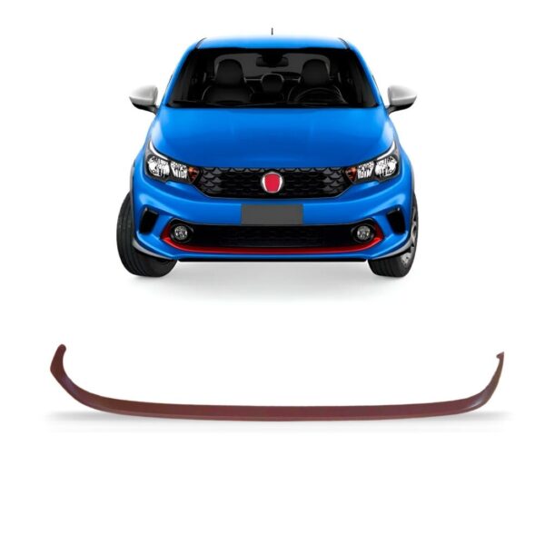 Friso De Grade Argo 2017 A 2019 Vermelho Escuro