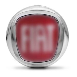 Emblema Da Grade Radiador Palio Siena 2000 A 2003 Vermelho