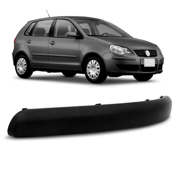 Moldura Parachoque Dianteiro Polo 2007/11 Preto Liso Oferta Lado Esquerdo