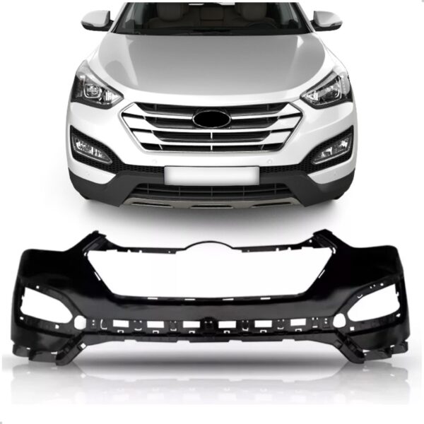 Parachoque Dianteiro Santa Fe 2014 2015 2016 Sem Spoiler Preto