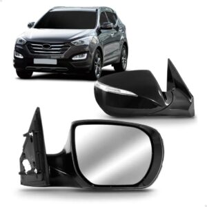 Retrovisor Santa Fe 2014 A 2019 Eletrico Retratil C/pisca Ld
