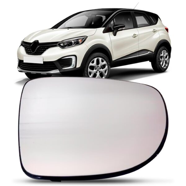 Lente Retrovisor Captur 2017 18 19 20 2021 Com Aquecimento