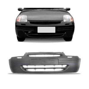 Parachoque Dianteiro Clio 1998 99 00 01 2002 Sem Furo Milha Cinza-escuro