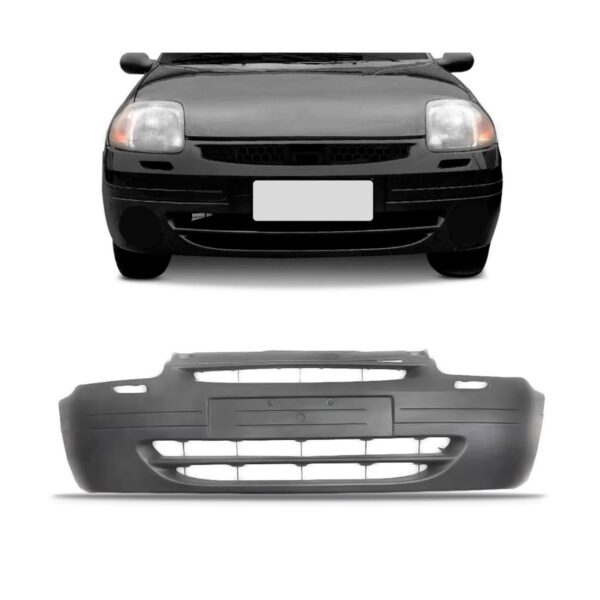 Parachoque Dianteiro Clio 1998 99 00 01 2002 Sem Furo Milha Cinza-escuro