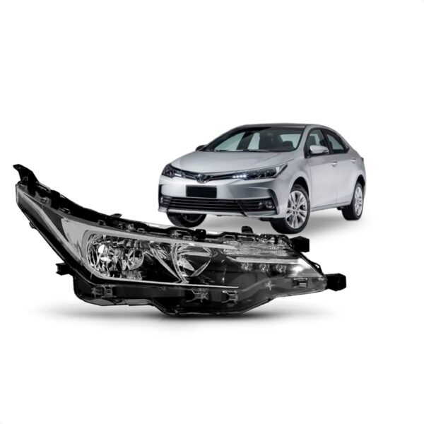 Farol Toyota Corolla Xei Gli 2018 2019 Com Led Drl 1ª Linha Direito/passageiro