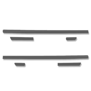 Jogo Friso Lateral Para Escort Hobby/xr3 1987 A 1994 Preto