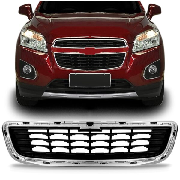 Grade Central Parachoque Tracker 2014 15 2016 Friso Cromado